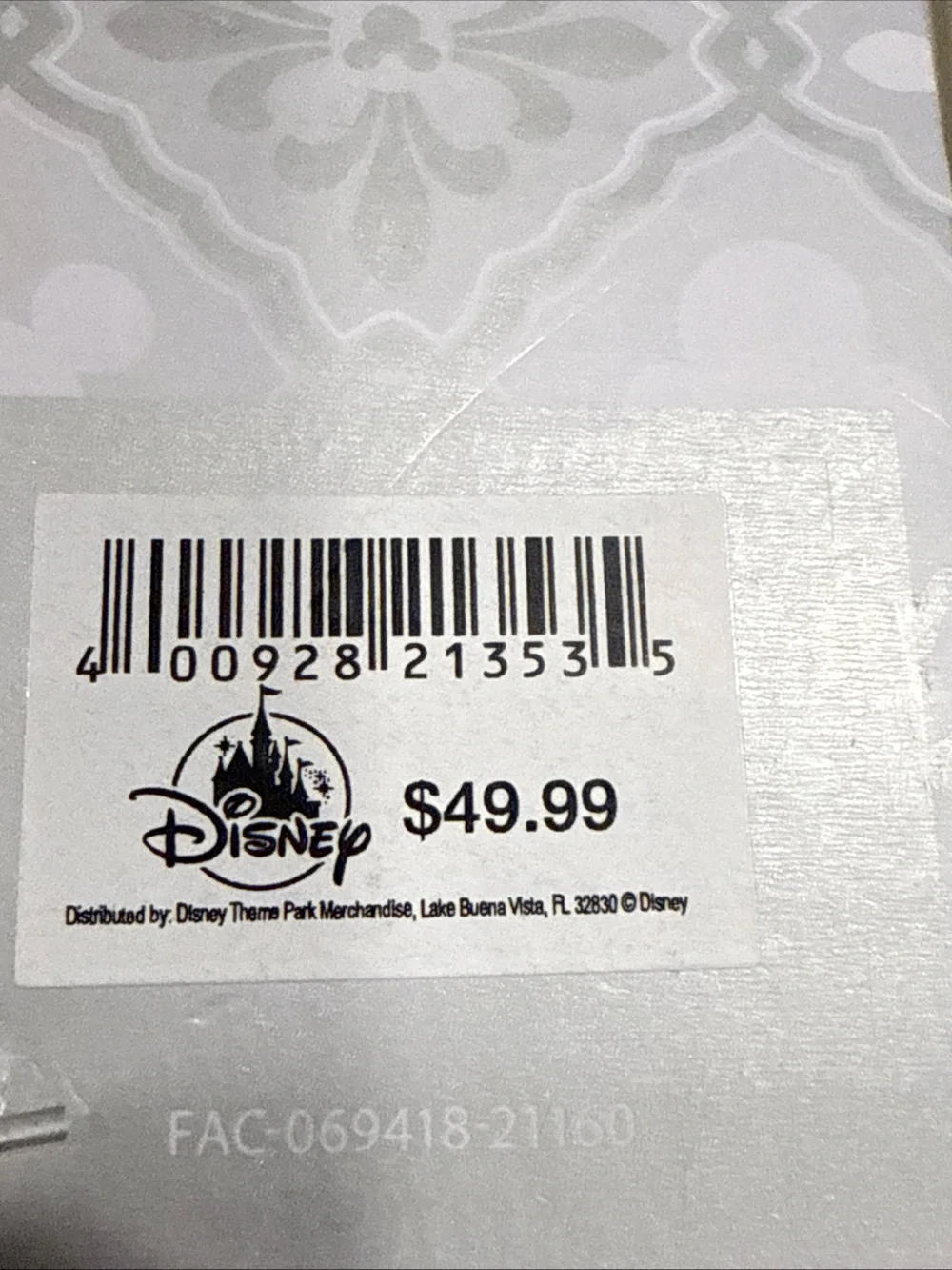 DISNEY PARKS Table Runner Fantasyland Castle Homestead 15.5